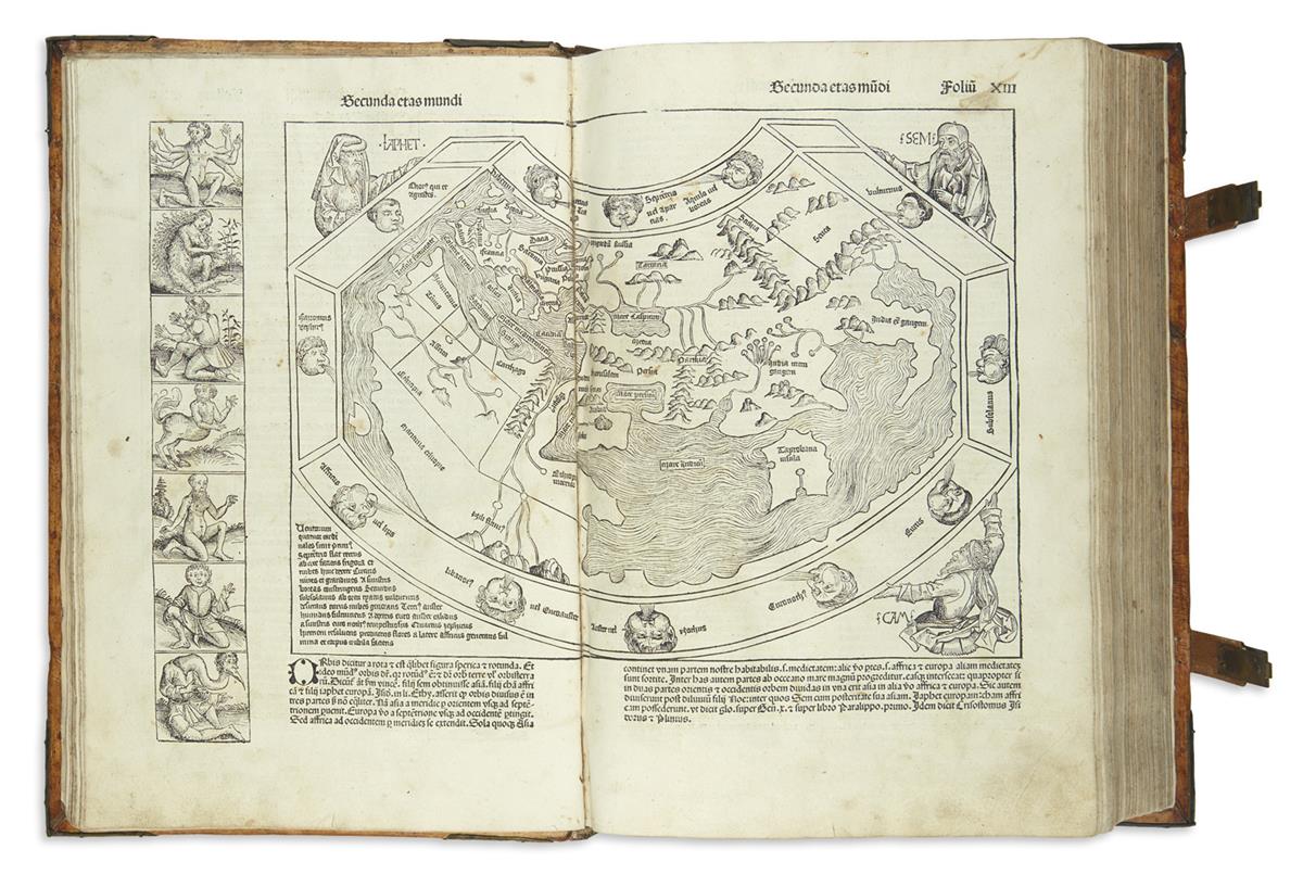 (NUREMBERG CHRONICLE.) Schedel, Hartmann. Liber Cronicarum cum Figuris et Ymaginibus ab Inicio Mundi.
